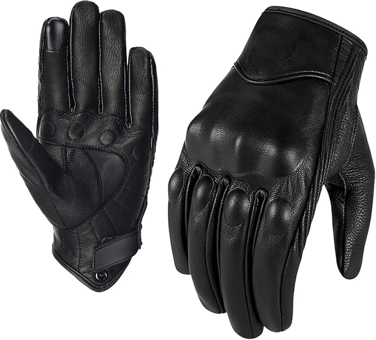 4 Leather Winter Motorcycle Gloves - Image 1